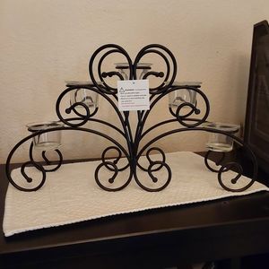 🌺 NIB Welford Lighting Bridge on Black Iron Base